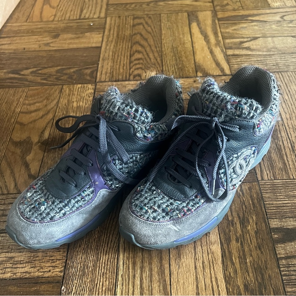 Chanel Tweed Sneakers